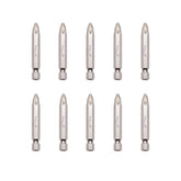 Jetech PH2 50mm Phillips Screwdriver Bits (10 Pack) - 2 inch Nickle Plated Heat Treated S2 Alloy Precision Bits with Case